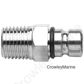 1/4" NPT Male Tank-Side, Chrome Plated Brass