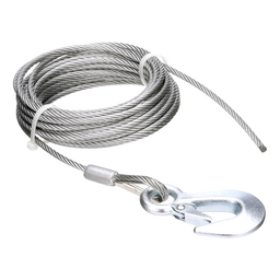 Seachoice Steel Winch Cable w/ Safety Hook, 3/16 In. X 25 Ft., 4,000-Lb. Tensile Strength thumbnail-5