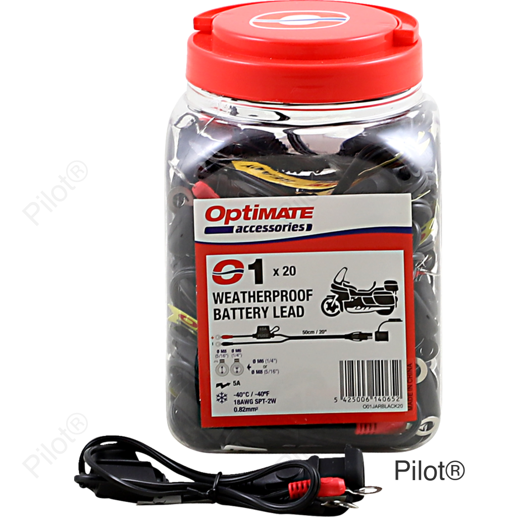 Battery Lead with Ring Terminal - 12V - Fused - 20 Pack