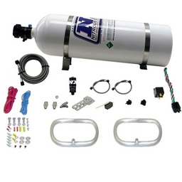 Nitrous Express Dual Ntercooler Ring System (2 - 6 x 6 Rings) w/15lb Bottle thumbnail-2
