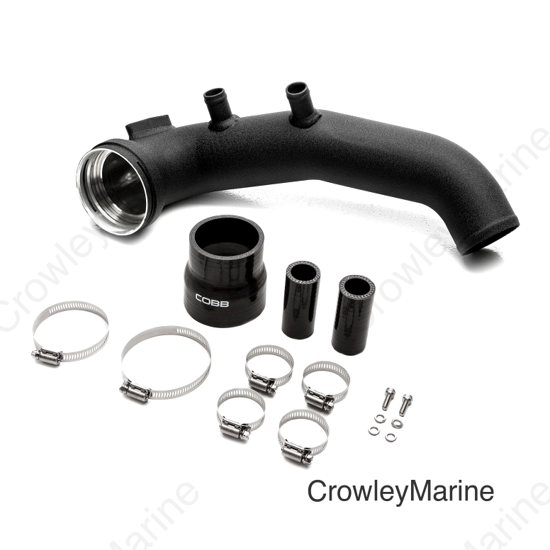 Cobb BMW N54 Intercooler Charge Pipe - Wrinkle Black