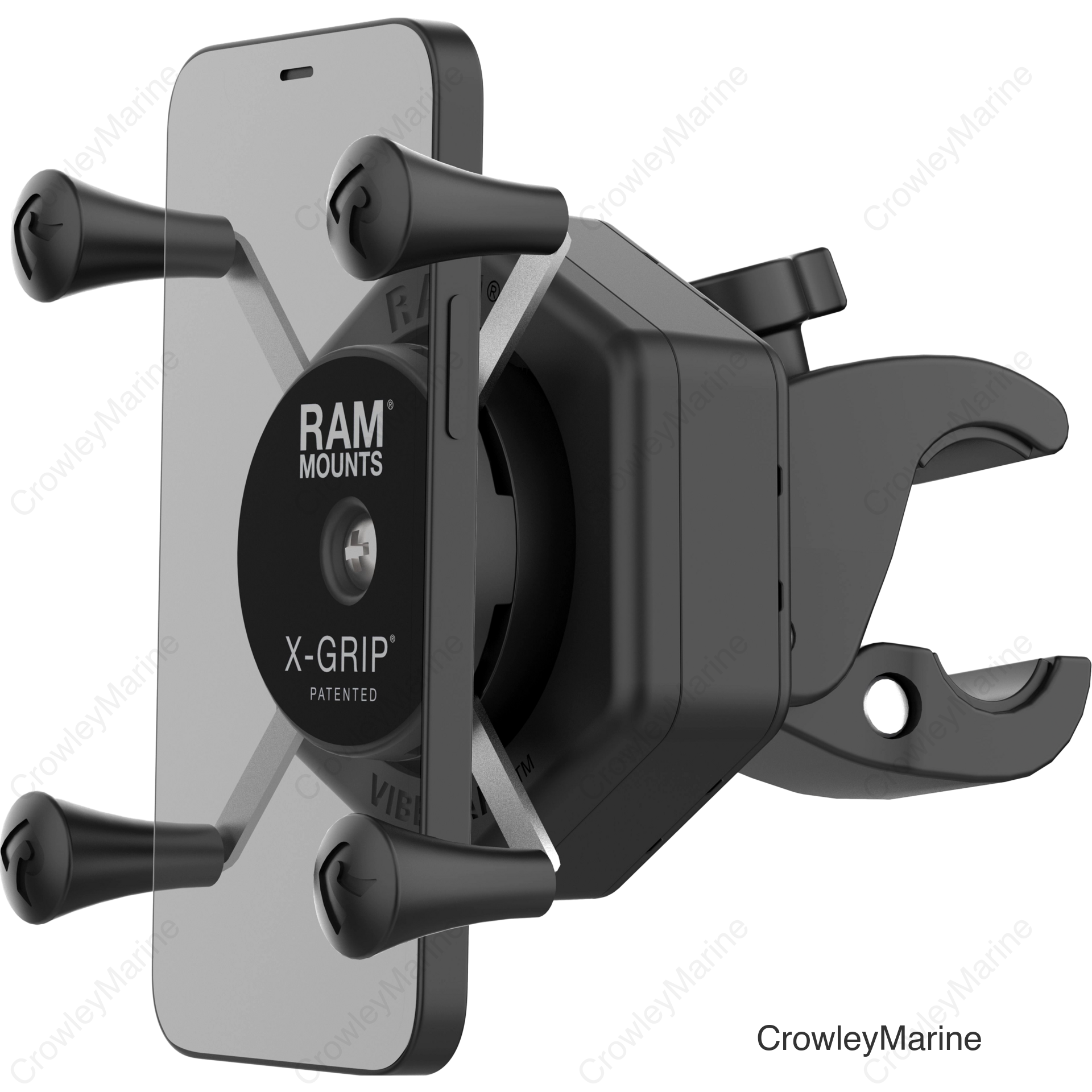 X-GRIP VIBE-SAFE PHONE MOUNT WITH SMALL TOUGH-CLAW