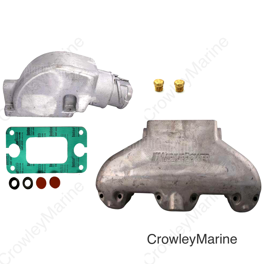 Manifold & Riser Kit, Exhaust AL 5.3/6.2 GEN V 