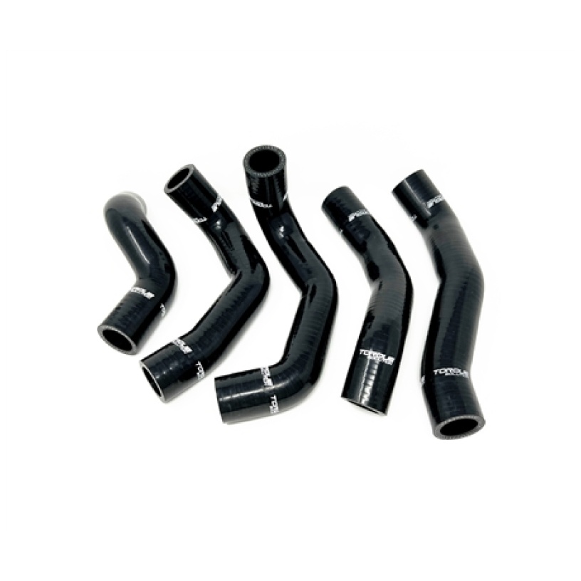 Torque Solution 13-17 Hyundai Veloster 1.6 Turbo Silicone Radiator Hose Kit - Black