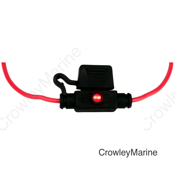 FUSE HOLDER INLINE ATM W/LED