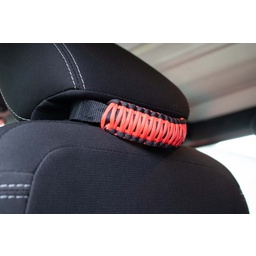 Fishbone Offroad Head Rest Paracord Grab Handles Red thumbnail-5