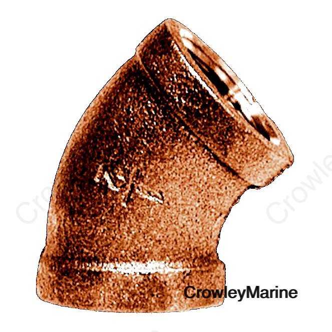 ELBOW 1/4  45 DEG BRZ