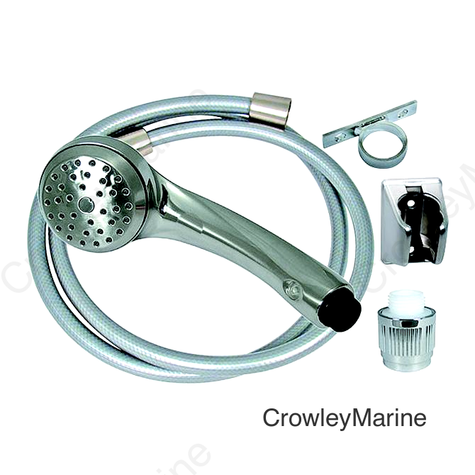 Valterra Phoenix Airfusion Hand Held RV Camping Outdoor 60" Shower Hose & Bracket Kit
