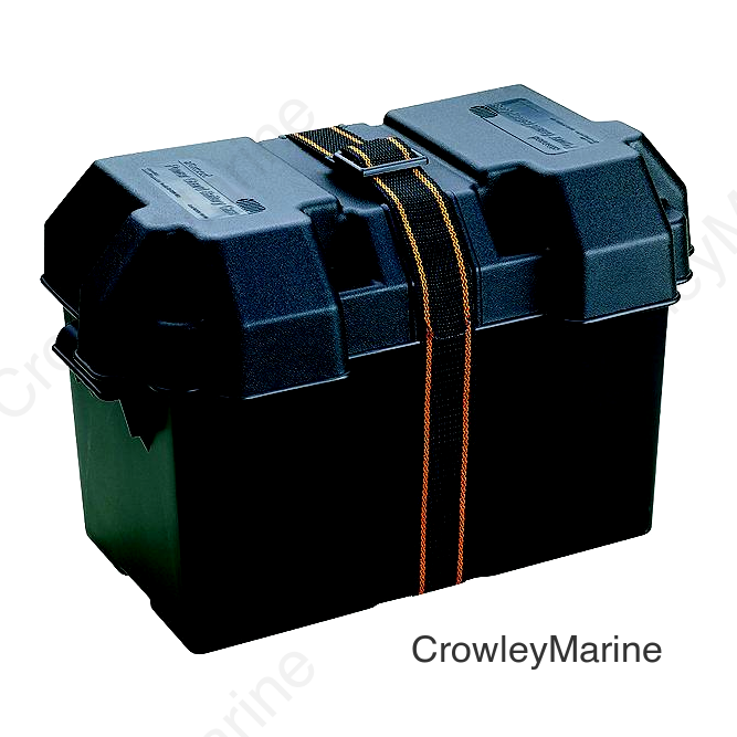Attwood 90651 Standard Vented Battery Box For Group 24/24M, Black