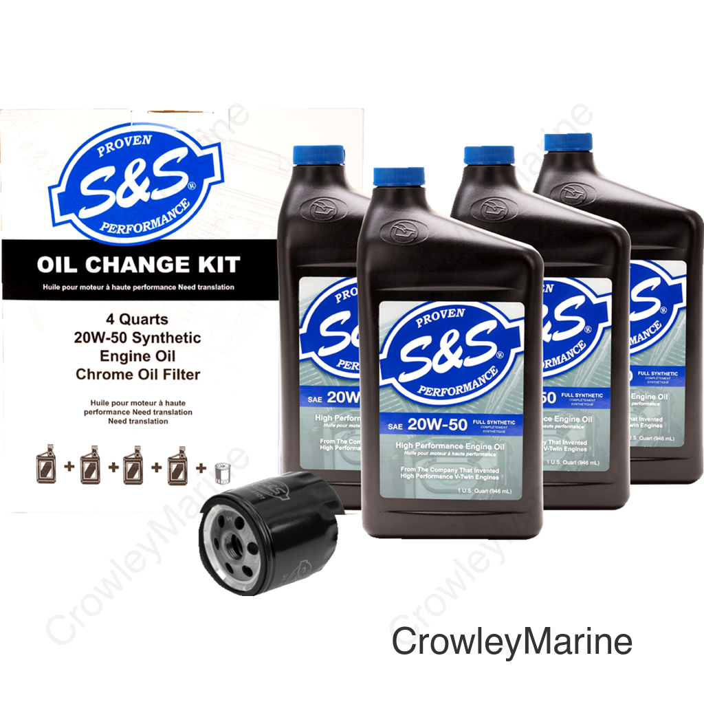 Oil Change Kit - Black Filter - '99-'17 Twin Cam - 4 US quarts