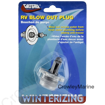 BLOW OUT PLUG, PLASTIC WITH VALVE, PKGD (RV0000648)