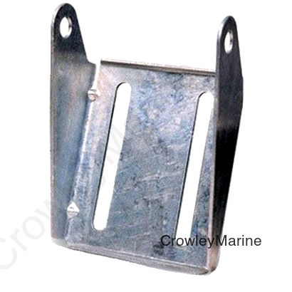 Marine Roller Bracket, 10" Wide, 1-Piece Panel Style, Galvanized (404920)