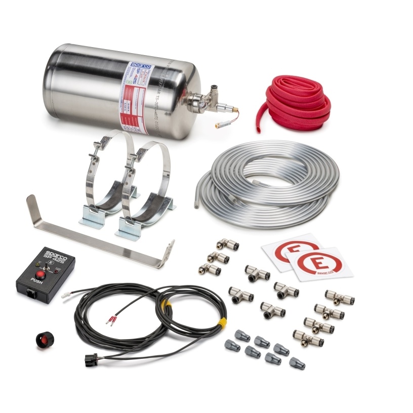 Sparco 4.25 Liter Electric Steel Extinguisher System