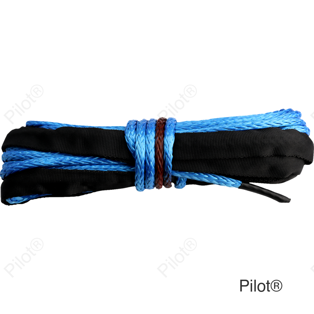 Winch Rope - Synthetic - Blue - 1/4" x 50'
