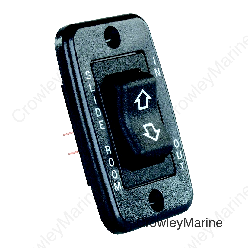 JR Products Low Profile RV Slide Out Switch with Bezel