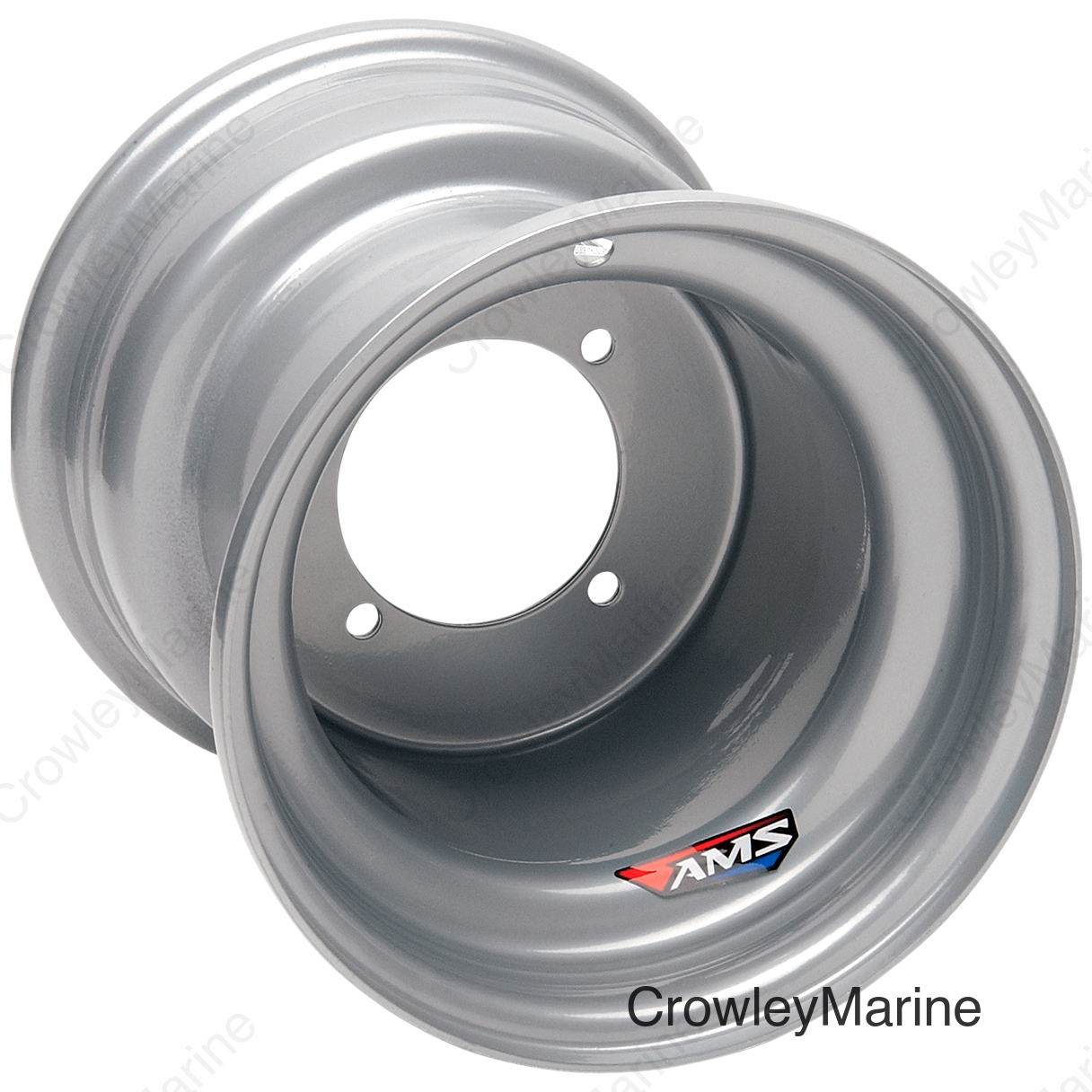 Steel Wheel - Rear - Chrome - 9x9 - 4/115 - 3+6