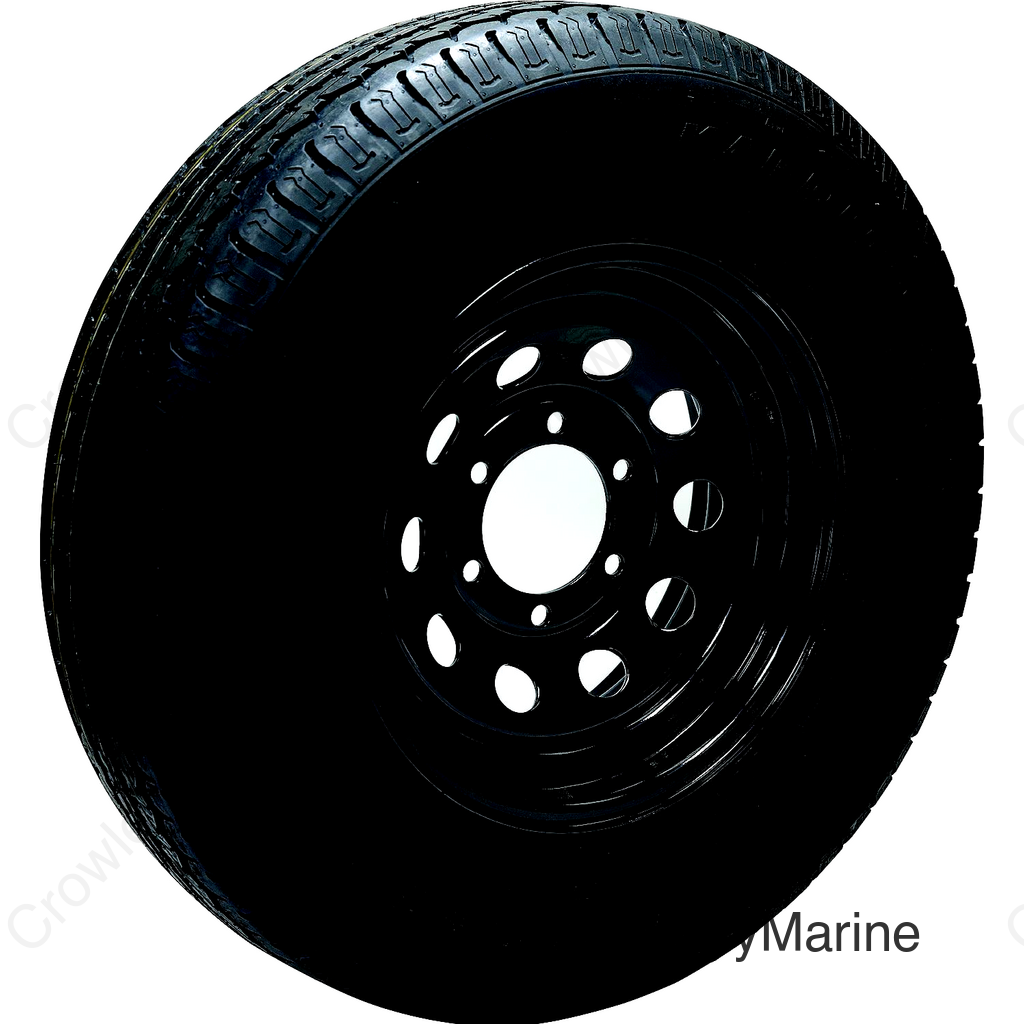 Seachoice 53433 ST225/75R15D/6H KR35 15" Black Modular, 6-Lug on 5-1/2" Radial Tire & Wheel Assembly