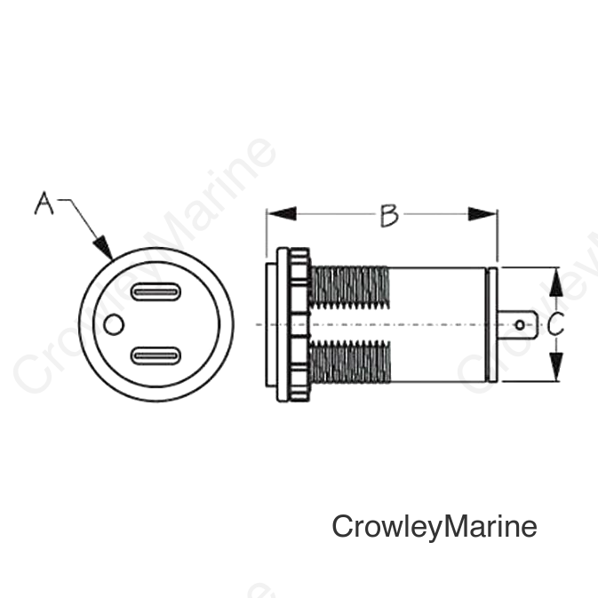 Sea-Dog 4265221 Dual USB-C Power Socket