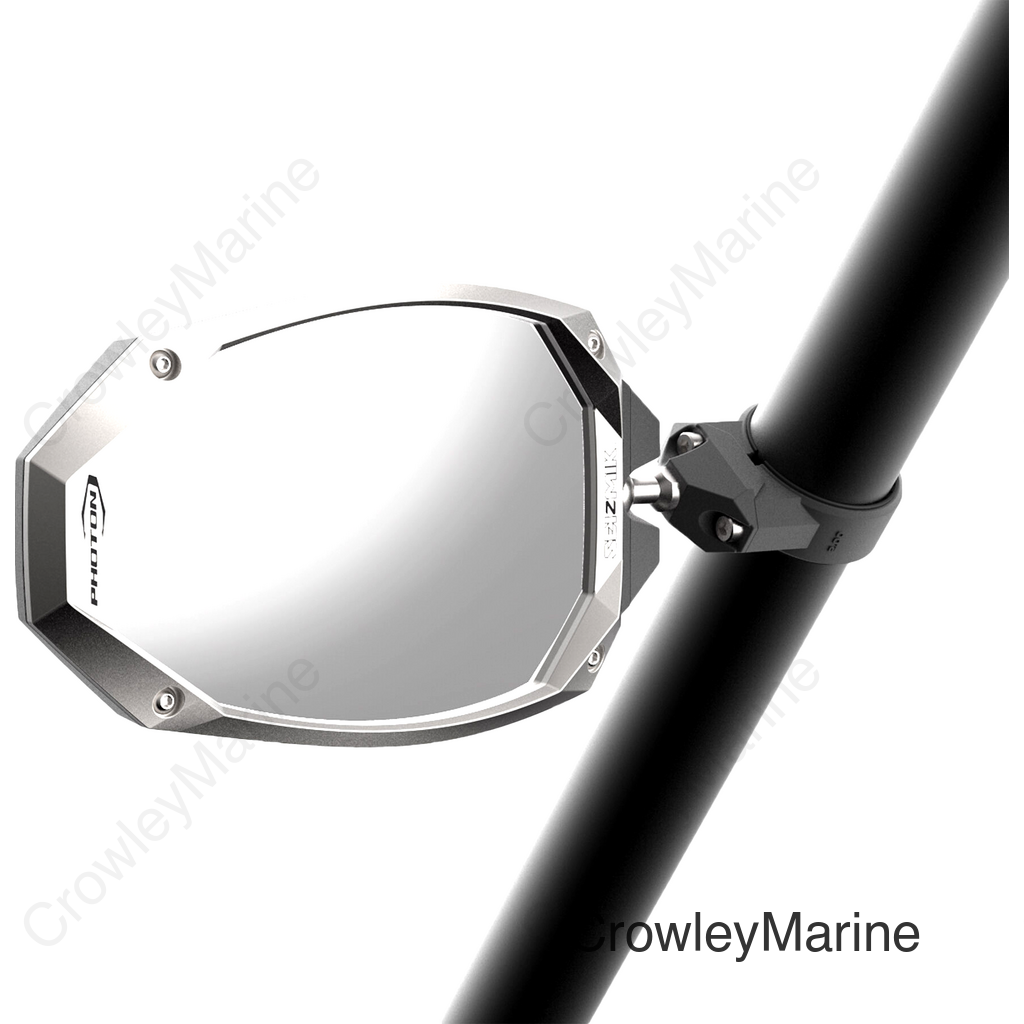 Mirror - Photon - Side View - Oval - Black/Silver - 2"