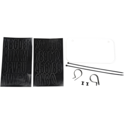 ATV LICENSE PLATE KIT WHITE