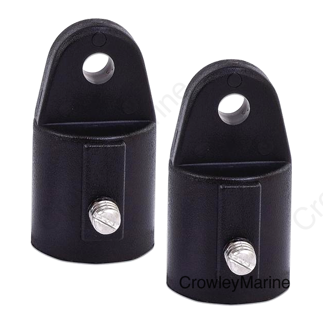 Sea-Dog 2731001 External Eye End, 7/8" Black, Pair
