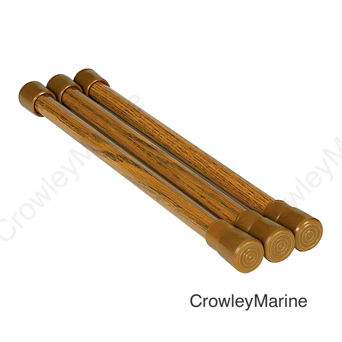 Camco 43833 Cupboard Bars, Oak Look (3/Pack)