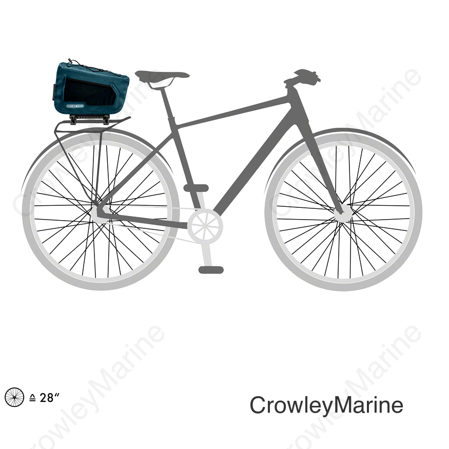 Ortlieb E Trunk Rack Bag - 10L Petrol