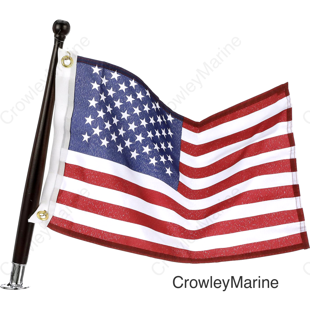 Seachoice USA Flag Kit, 12 In. X 18 In., Nylon