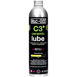 Muc-Off C3 Dry Ceramic Bike Chain Lube - 300ml Aluminum Refill Bottle