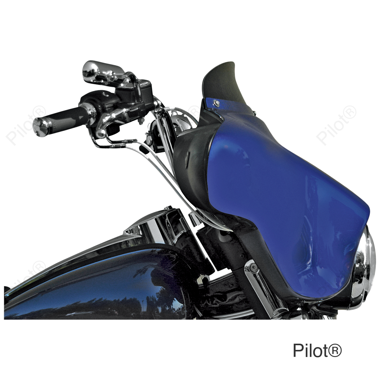 Windshield - Black - 4" - FLHT/X