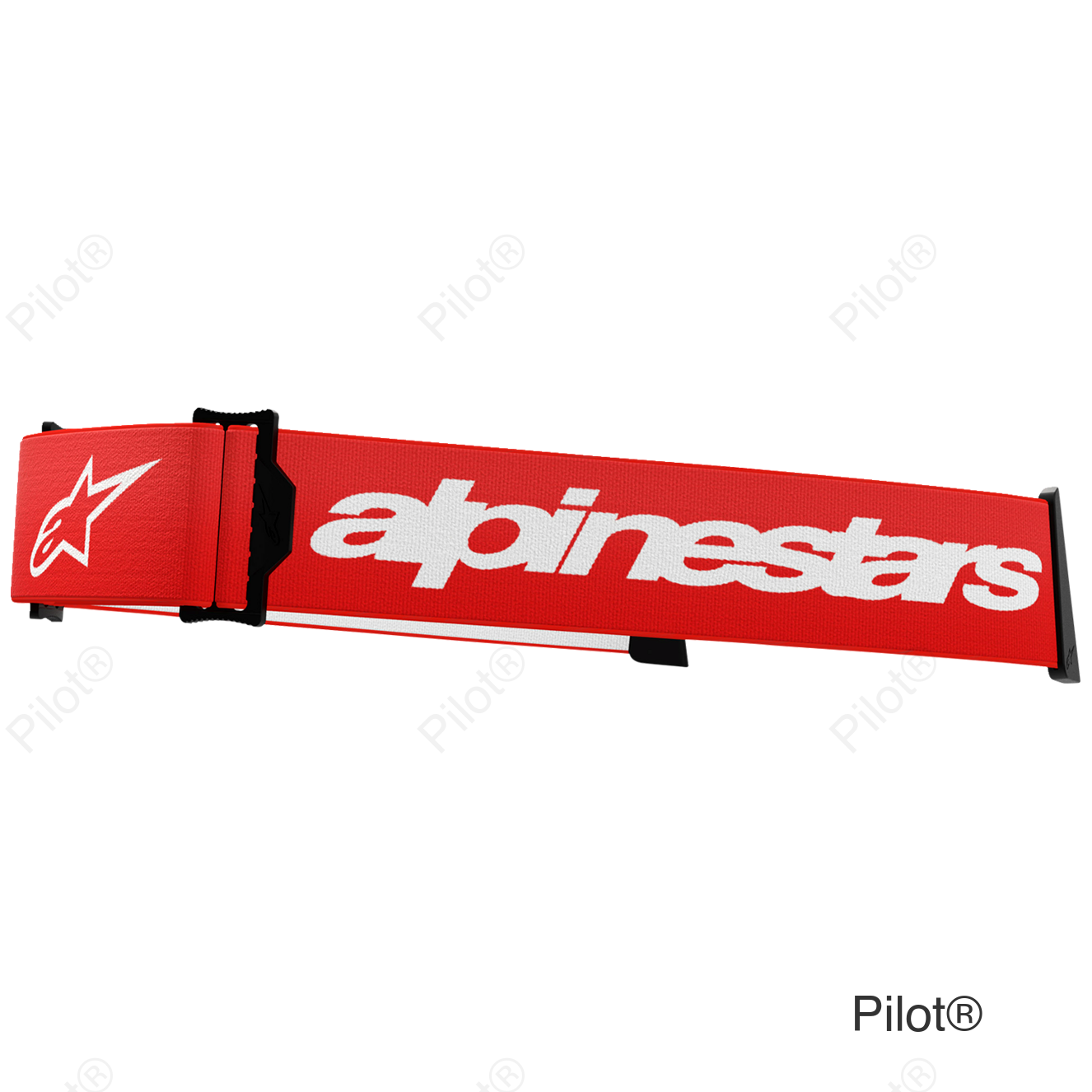 Supertech Goggle Strap - Red/White