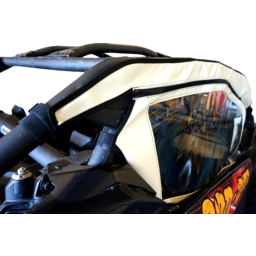 Soft Full Doors - Rear Window - Black - Can-Am X3 thumbnail-1