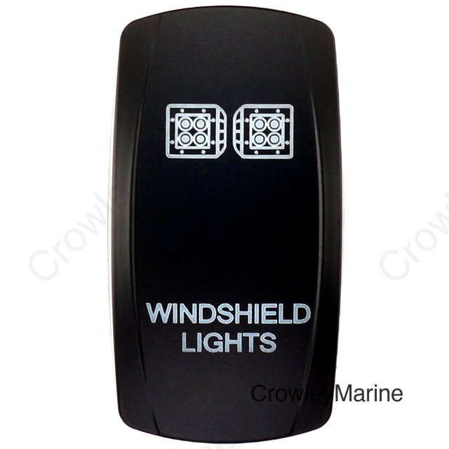 DASH SWITCH ROCKER FACE WINDSHIELD LIGHT