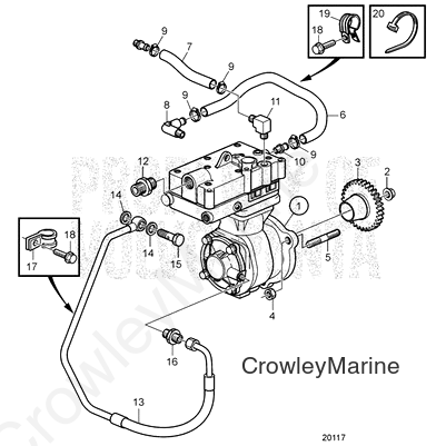 Air Compressor (V2) - Volvo Penta (21353457)