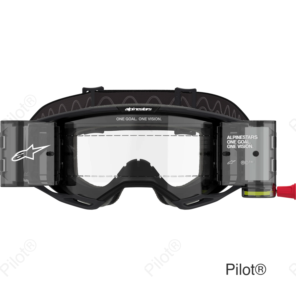 Vision 8 Roll-Off Goggle - Corp - Black - Clear