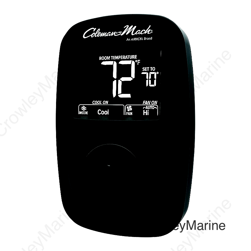 Coleman-Mach 9420A382 Digital Zone Thermostat, Two-Stage, Black