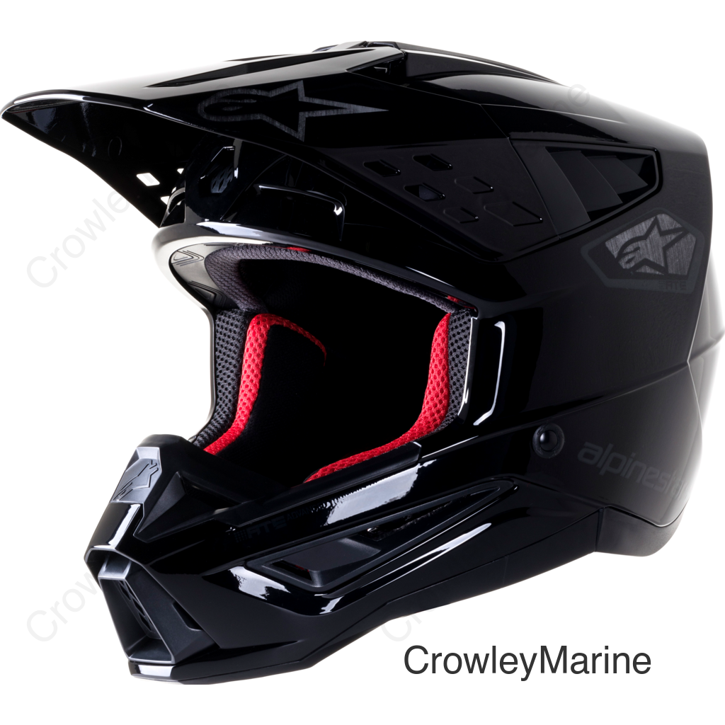 S-M5 SCOUT HELMET BLACK/SILVER GLOSSY SM