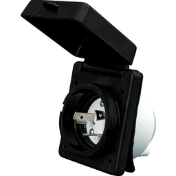30A POWER INLET, BLACK, PKG (RV0000604) thumbnail-1