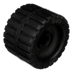 Seachoice Molded Ribbed Wobble Roller, Black, Boat Trailer, 3 In. X 7/8 In. thumbnail-0