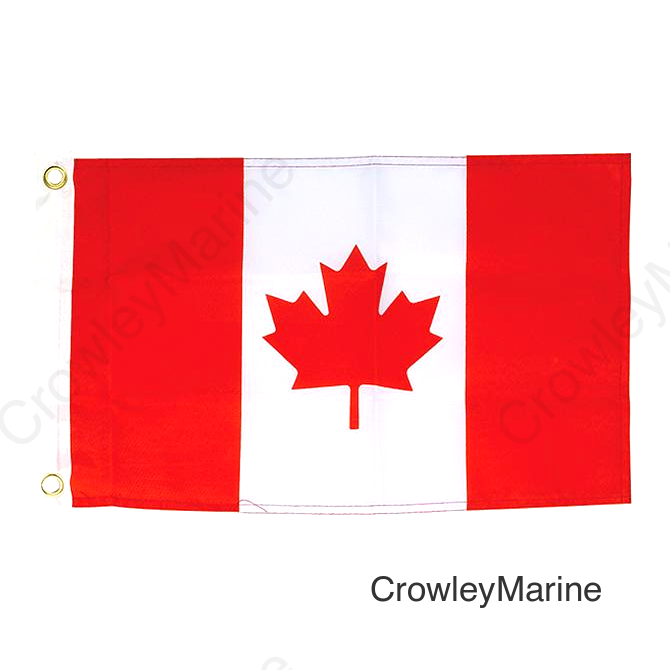 Seachoice 78221 12" x 18" Nylon Print Dyed Canada Flag