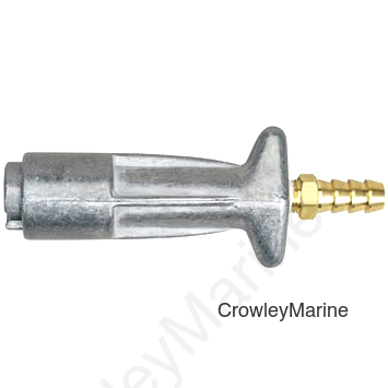 3/8" Barb Female Hose-to-Engine, Cast Aluminum