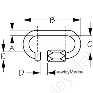 Stainless Steel QUICK LINK 4-3/4" (153014)