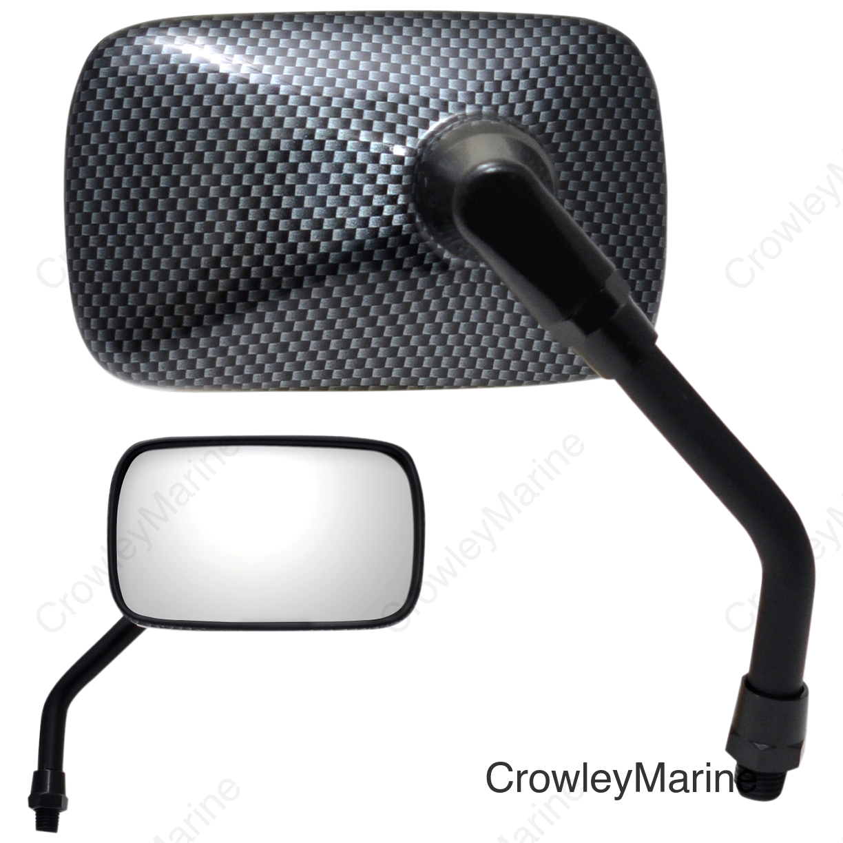 MIRROR PU MINI RECT. CARB