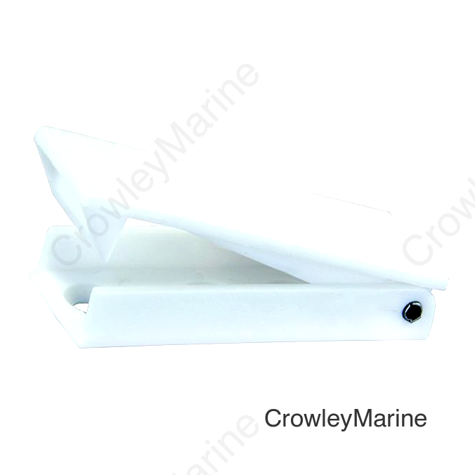 JR Products Square Baggage Door Catch, White, 2/pk
