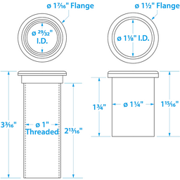 Seachoice Adjustable Splashwell Drain Tube, Fits 1-1/4 in. Opening, White Plastic thumbnail-5