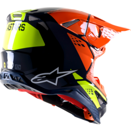 Supertech M8 Helmet - Factory - Blue/Orange/Yellow - Medium thumbnail-2