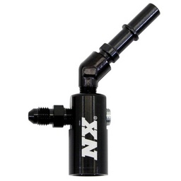 Nitrous Express 3/8-10mm Late Model Billet Fuel Line Adapter 45 Degree thumbnail-1