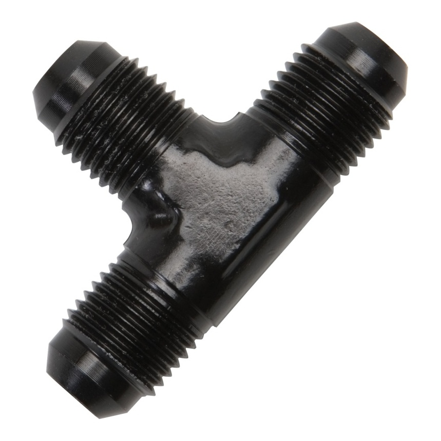 Russell Performance -8 AN Flare Tee Fitting (Black)