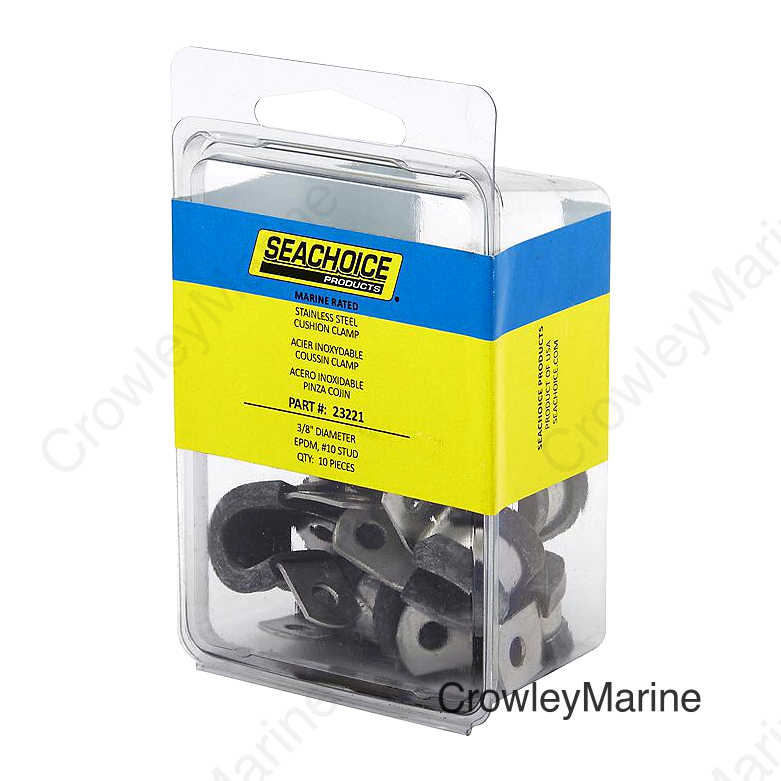 Seachoice Stainless Steel Cushion Cable Clamp, 3/8 In.