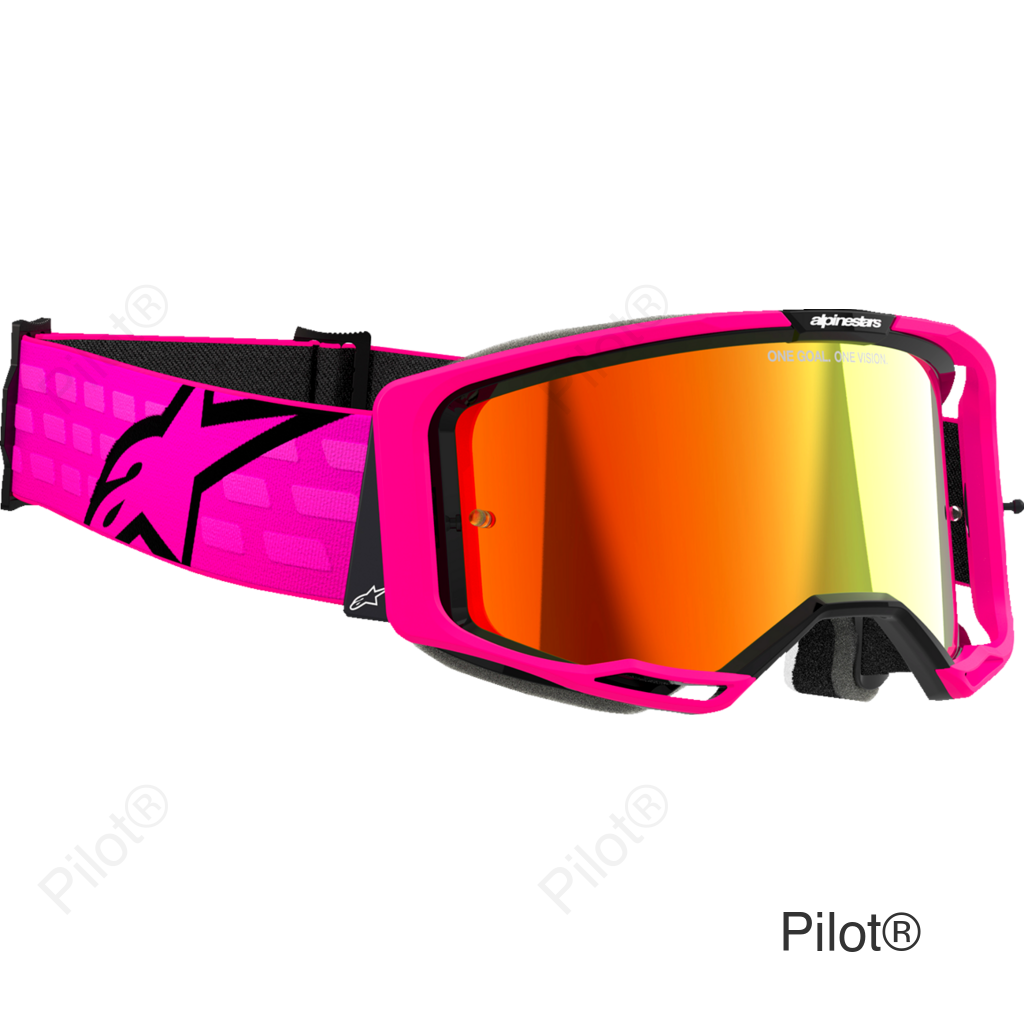 Vision 8 Goggle - Corp - Pink - Red Mirror